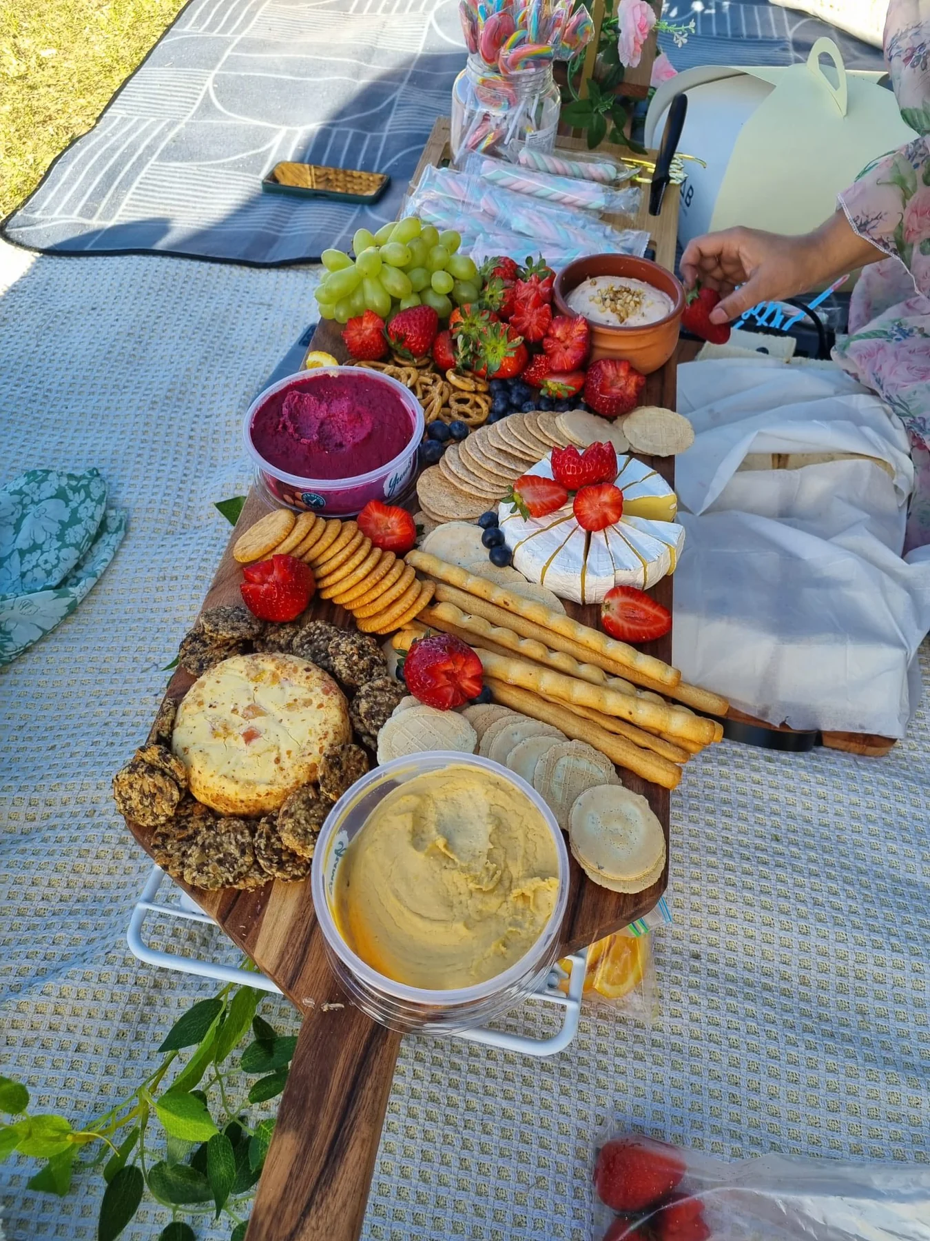 Shared food platter at The Hills Grove